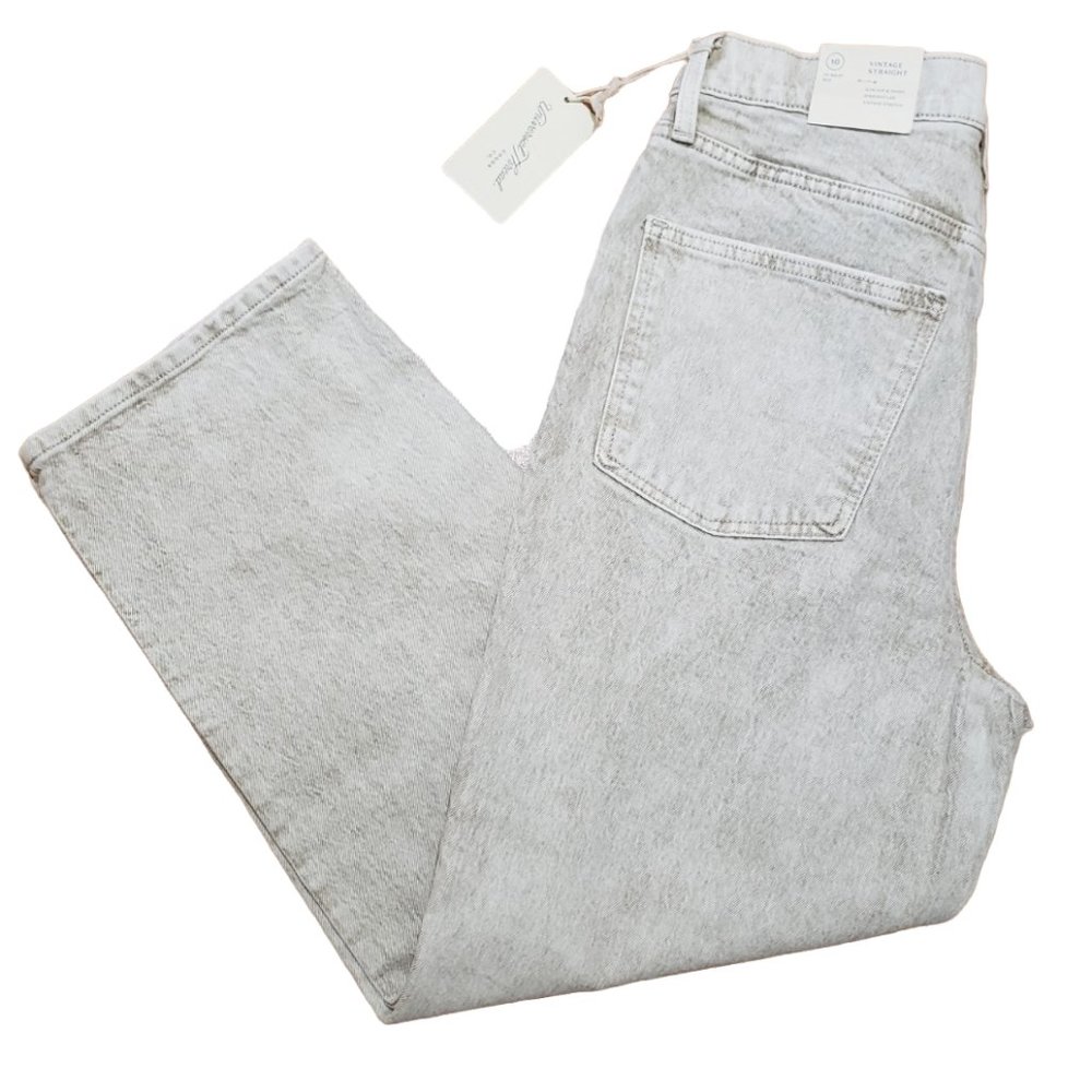 Universal Thread Women 10 VTG Straight Mushroom Tone Crop Stretch Jean Capri NWT